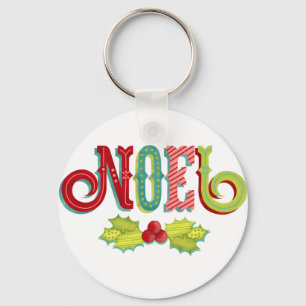 Porte-clés Noel Noël coloré