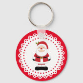 Porte-clés Noël Père Noël (Recto)