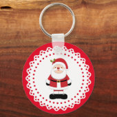 Porte-clés Noël Père Noël (Recto)