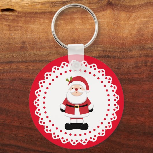 Porte-clés Noël Père Noël (Recto)