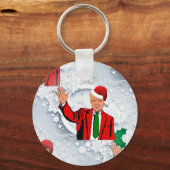 Porte-clés noël père Noël donald trump (Recto)