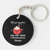 Porte-clés Noël romantique et drôle (Dos)