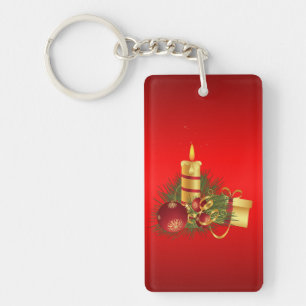 Porte-clés Noël rouge