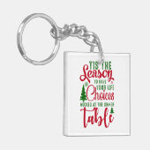 Porte-clés Noël saison de design de choix (Devant gauche)