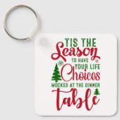 Porte-clés Noël saison de design de choix (Recto)