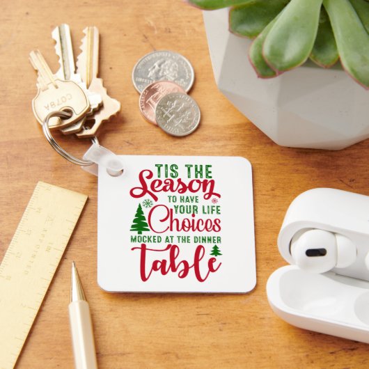 Porte-clés Noël saison de design de choix (Bureau)