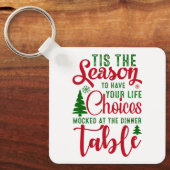 Porte-clés Noël saison de design de choix (Recto)