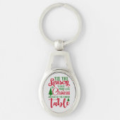 Porte-clés Noël saison de design de choix (Devant)