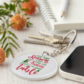 Porte-clés Noël saison de design de choix (Devant droit)