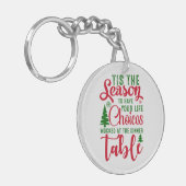 Porte-clés Noël saison de design de choix (Devant gauche)