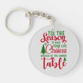 Porte-clés Noël saison de design de choix (Devant)