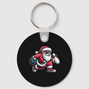 Porte-clés Noël Santa Claus Jouer Un Bowling Funny Boys Ki