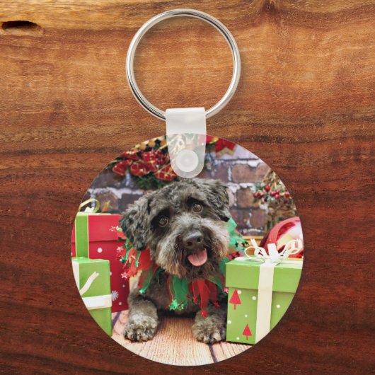 Porte-clés Noël - Schnoodle - Dexter (Recto)