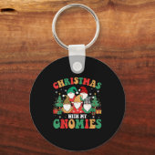 Porte-clés Noël super Avec Mes Gnomies Joyeux Buffle de Noël (Recto)