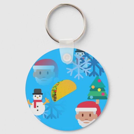 Porte-clés noël taco emoji (Recto)