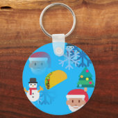 Porte-clés noël taco emoji (Recto)