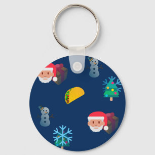 Porte-clés noël taco emoji