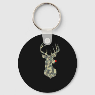 Porte-clés Noël Vacances Rudolf Reindeer Red Nose camu