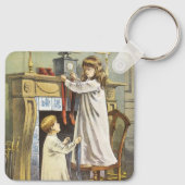 Porte-clés Noël victorien, Bas de Noël pour enfants (Dos)