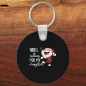 Porte-clés noel vient pour ma fille (Recto)