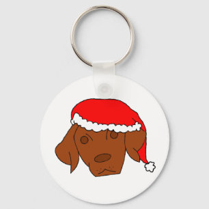 Porte-clés Noël Vizsla