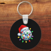 Porte-clés Noël Volleyball Noël Père Noël Serts Casquette Hom (Recto)