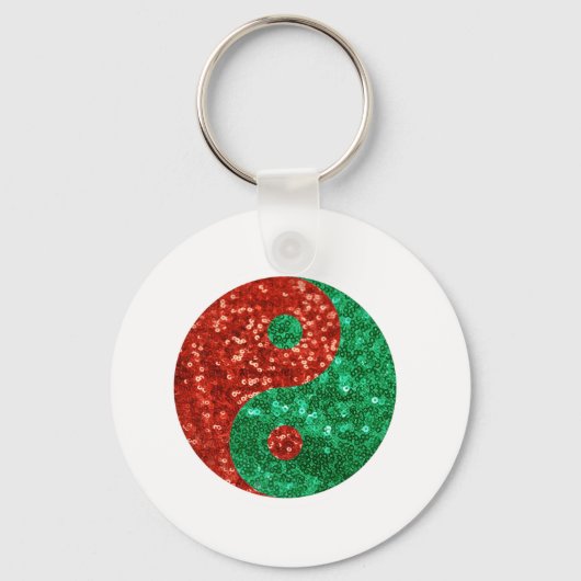 Porte-clés noël yin yang (Recto)