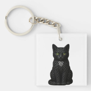 Porte-clés Nœud Celtique Chat Sith Chat Noir