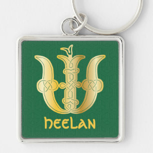 Porte-clés Noeud celtique du 16e siècle Capitale décorative W