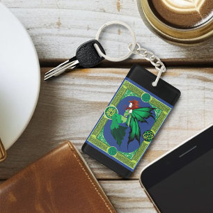 Porte-clés Noeud celtique Travail Green Fairy