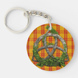 Porte-clés Noeud de trinité et tartan celtiques de MacMillan