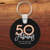 Porte-clés Noir 50 et fabuleux moderne 50e anniversaire (Recto)