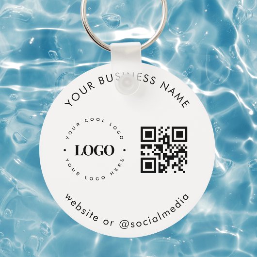 Porte-clés Noir blanc Ajouter un logo d'entreprise personnali