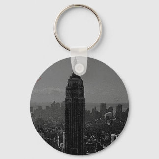 Porte-clés Noir blanc New York