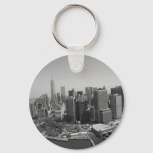 Porte-clés Noir blanc New York City Skyline