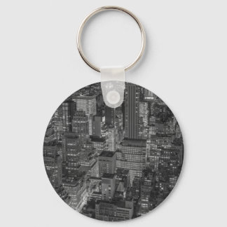 Porte-clés Noir blanc rouge New York City Skyline