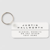 Porte-clés Noir et blanc au style unique (Verso)