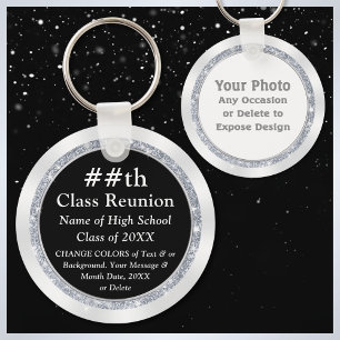 Porte-clés Noir et blanc, Classe Reunion Idées de Sac Cadeau,