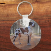 Porte-clés Noir et blanc Grande Danse (Recto)