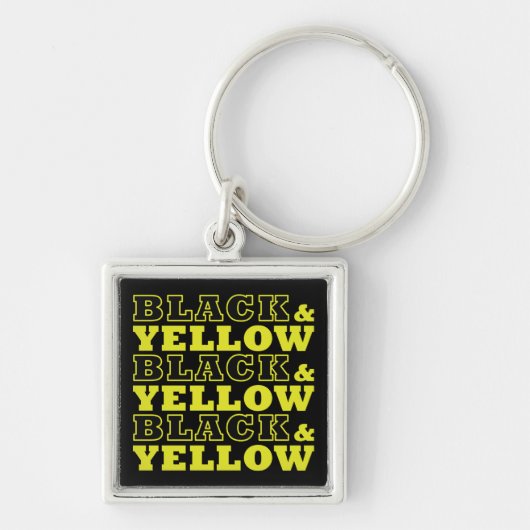 Porte-clés Noir et jaune (Devant)