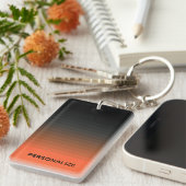 Porte-clés Noir et orange (Devant droit)