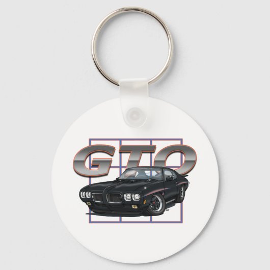 Porte-clés Noir GTO 1970 (Recto)