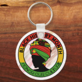 Porte-clés Noir Histoire Logo Designer Floral Porte - clé (Recto)