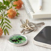 Porte-clés Noir Labrador du jour de St Patrick (Côté)