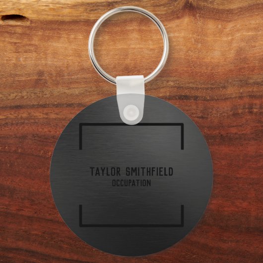 Porte-clés Noir Mat (Recto)