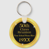Porte-clés Noir, Or pas cher 50ème classe Réunion de classe F (Verso)