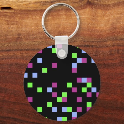 Porte-clés noir pixel (Recto)