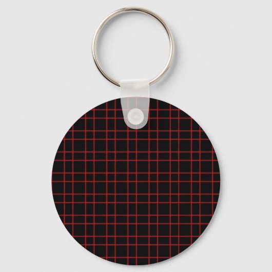 Porte-clés Noir rouge Plaid (Recto)