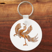 Porte-clés Noir rouge rouille (Recto)