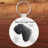 Porte-clés Noir Russe Terrier (Recto)